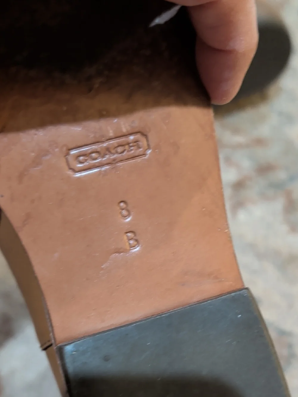 Coach Lucia Colorblock Tan Leather Chelsea Boots with Red Elastic Panels - Picture 7 of 8